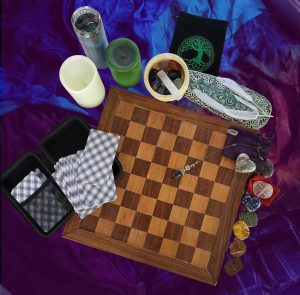 Creating a sacred space - my 1st one by Linda M Hughes psychic medium